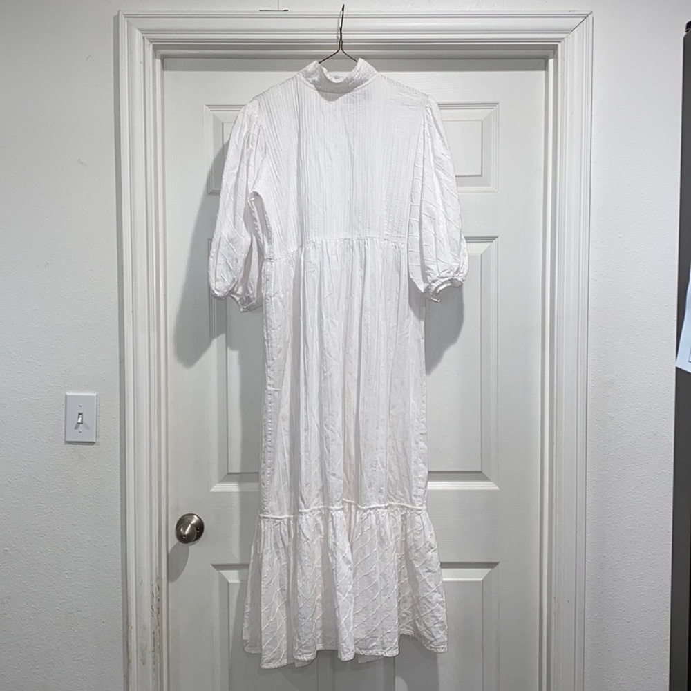 Cynthia Cazort Collins beautiful White Dress OS